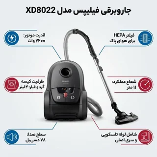 جاروبرقی 2200 وات فیلیپس مدل XD8022 101781307