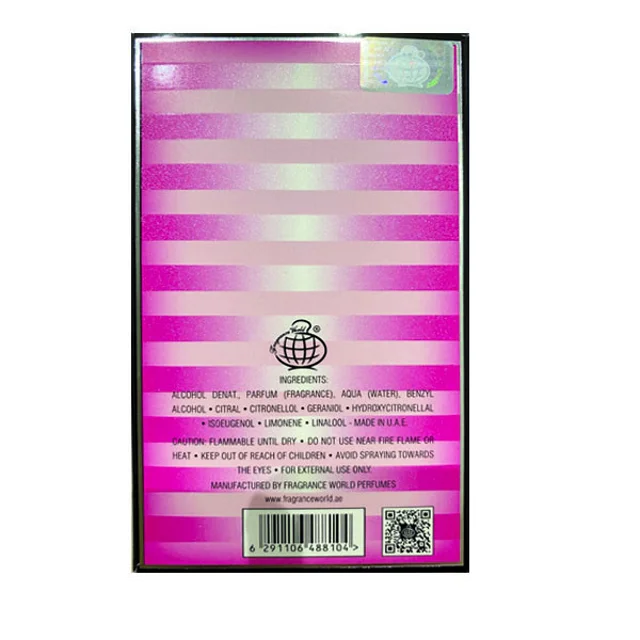 ادوپرفیوم زنانه فراگرنس ورد مدل Rose seduction secret حجم 100 میلیلیتر 3421