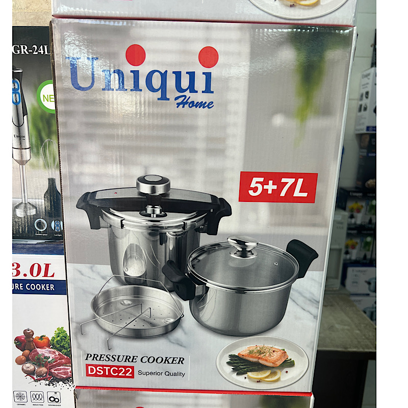 زودپز دوقلو درب کلیپسی برند یونیک